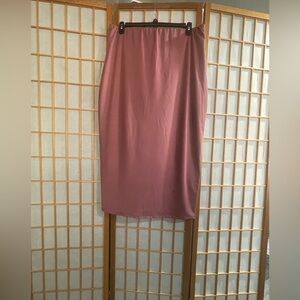 Fashion Nova Pink Pencil Skirt ankle-Length Cocktail